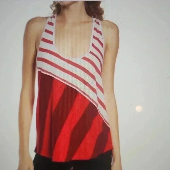 FREE PEOPLE WATERMELON WEDGE TOP - Picture 5 of 5